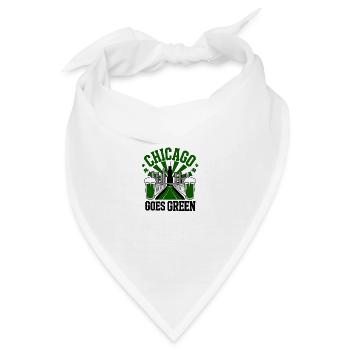 Chicago Goes Green - Bandana - Weiß - Vorne