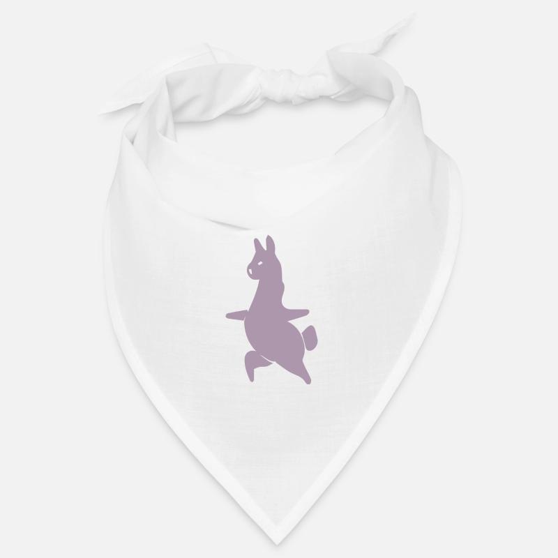 Llama Alpaca Workout Yoga Silhouette Minimalist Bandana