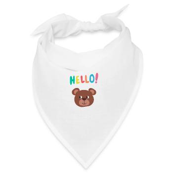 Hello Bär - Kindermode - Geschenkidee - Babybody - Bandana - Weiß - Vorne