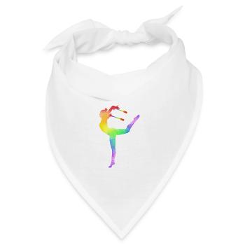 Rhythmische Sportgymnastik Keulen RSG Geschenkidee - Bandana - Weiß - Vorne