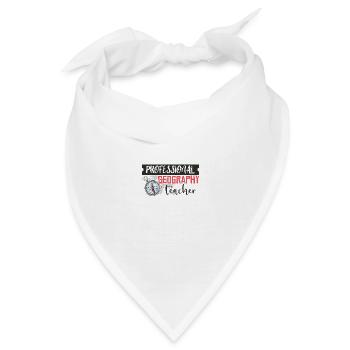 Geografie Lehrer Lehrerin Unterrichten Lehren - Bandana - Weiß - Vorne