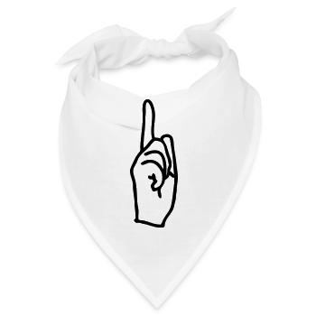pfeil - Bandana - Weiß - Vorne