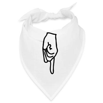 pfeil - Bandana - Weiß - Vorne