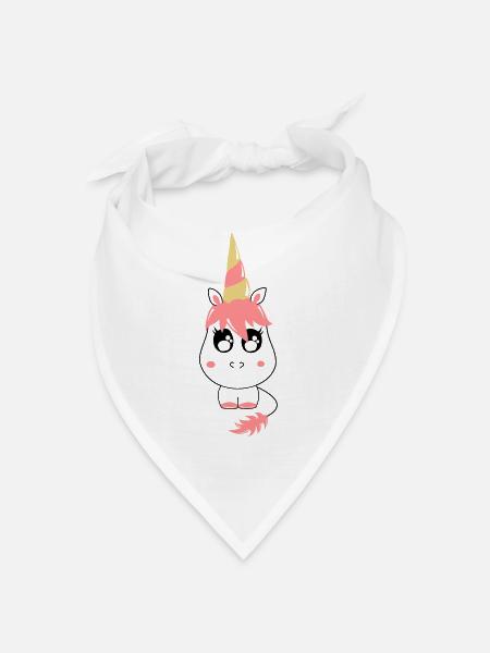 Licorne - Bandana - blanc - Devant