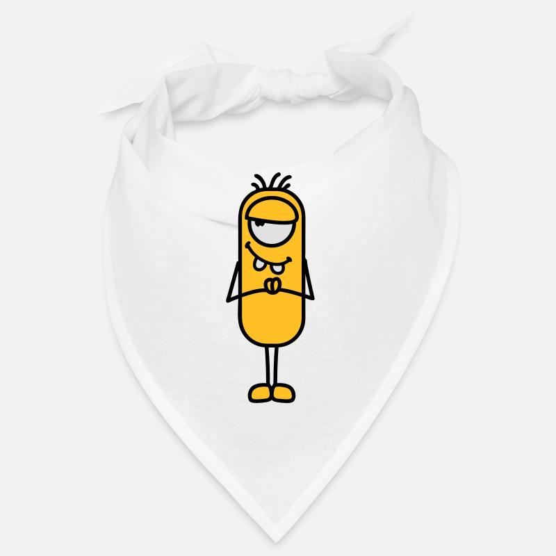 Monster - Bandana - Weiß