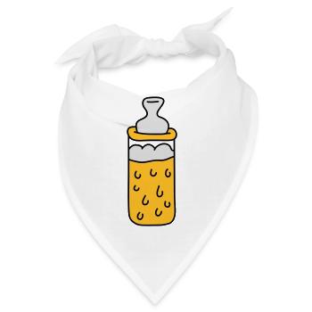 Baby Beer Bottle - Bandana - Weiß - Vorne