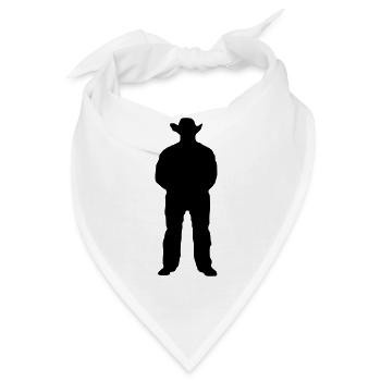 Western Cowboy - Bandana - Weiß - Vorne