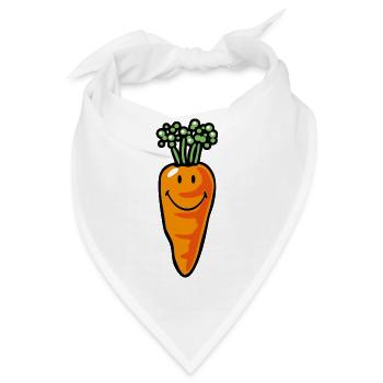 Smiley Carrot - Bandana - Weiß - Vorne