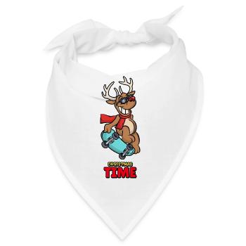 christmas time - Bandana - Weiß - Vorne