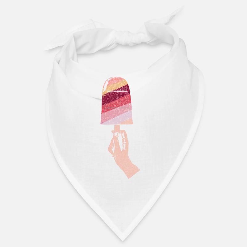 Sucettes glacées dans l’optique d’impression Bandana