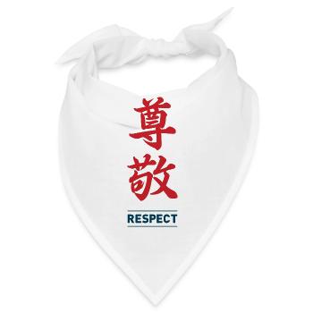 Respekt 2 - Bandana - Weiß - Vorne