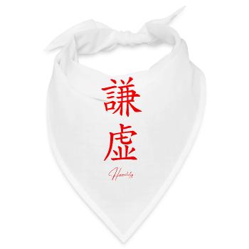 Japanisch - Bandana - Weiß - Vorne