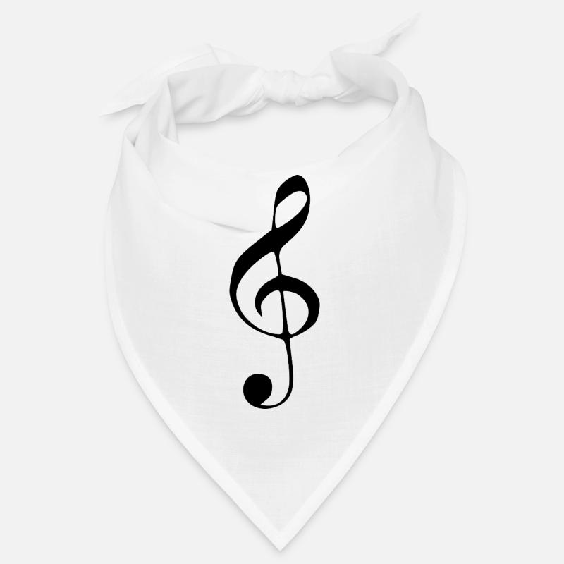 Music clef Note Musical note black Bandana