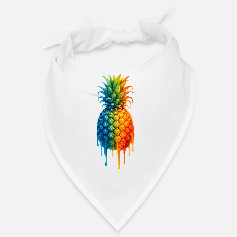 Pineapple with a colourful gradient Bandana