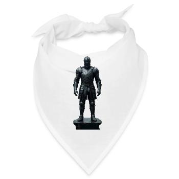 Dark Knight Armor Krieger-Silhouette - Bandana - Weiß - Vorne