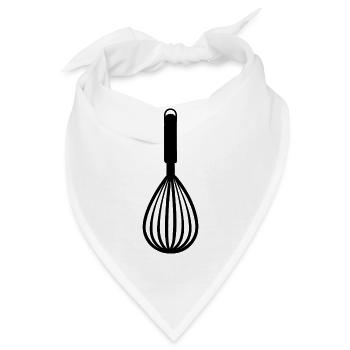 Küchenschneebesen - Bandana - Weiß - Vorne