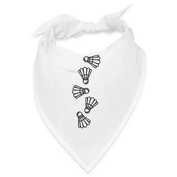 Badminton Federball - Bandana - Weiß - Vorne