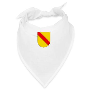Badisches Wappen einfach - Bandana - Weiß - Vorne