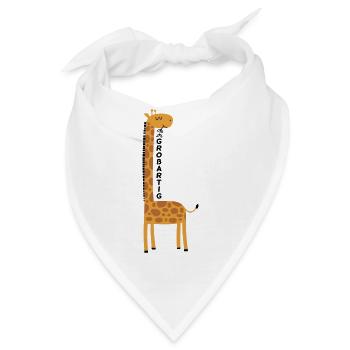 Giraffe großartig - Bandana - Weiß - Vorne