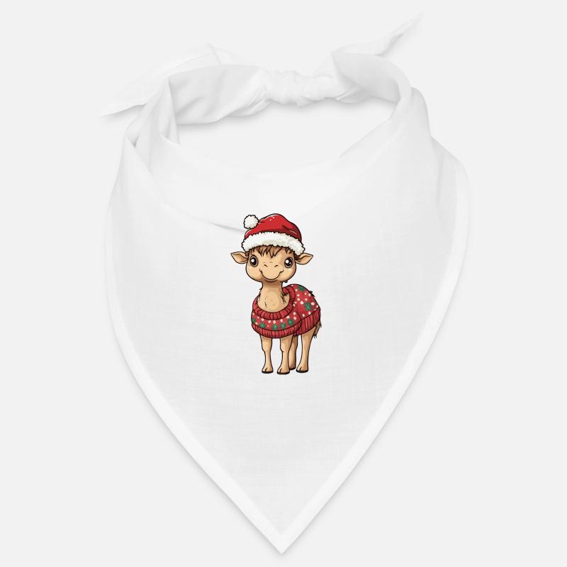 Bande dessinée de Noël à dos de chameau Bandana
