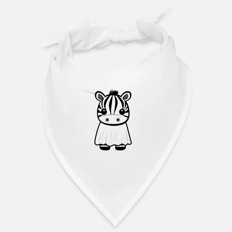 Zebra Halloween Funny Ghost Bandana