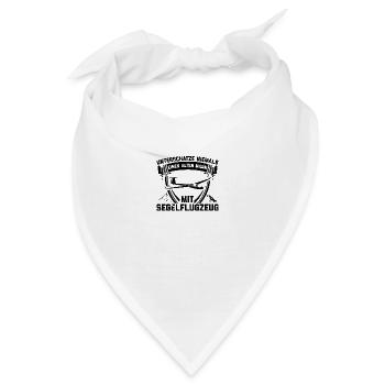 Segelflieger | Pilot Segelflug Flugschule Geschenk - Bandana - Weiß - Vorne