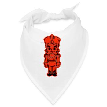 Nussknacker Weihnachten Symbol - Bandana - Weiß - Vorne