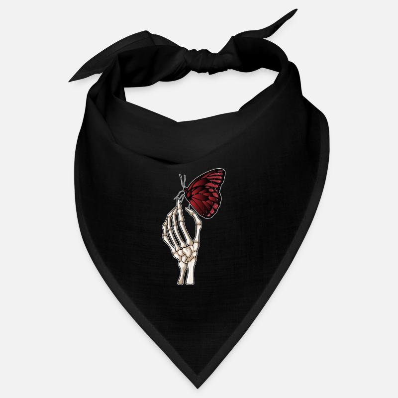 Papillon à main squelette Bandana