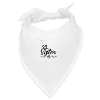 Tolle Schwester - Bandana - Weiß - Vorne