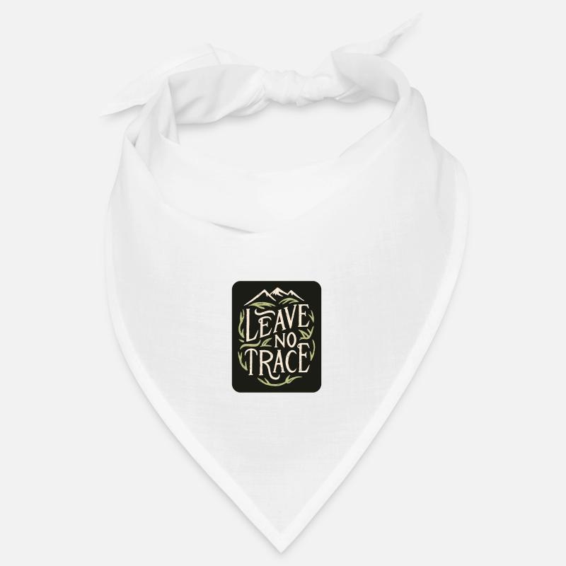 Leave no trace - Bandana - blanc