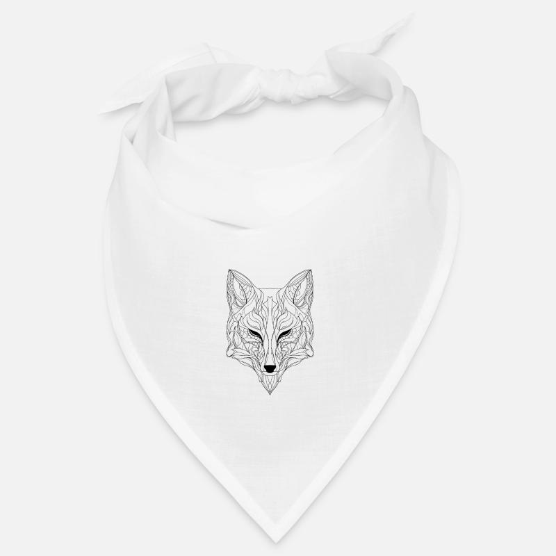 Abstrakte Fuchsessenz: Komplizierte Strichzeichnung interpretieren Bandana