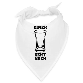 Einer geht noch Schnaps - Bandana - Weiß - Vorne