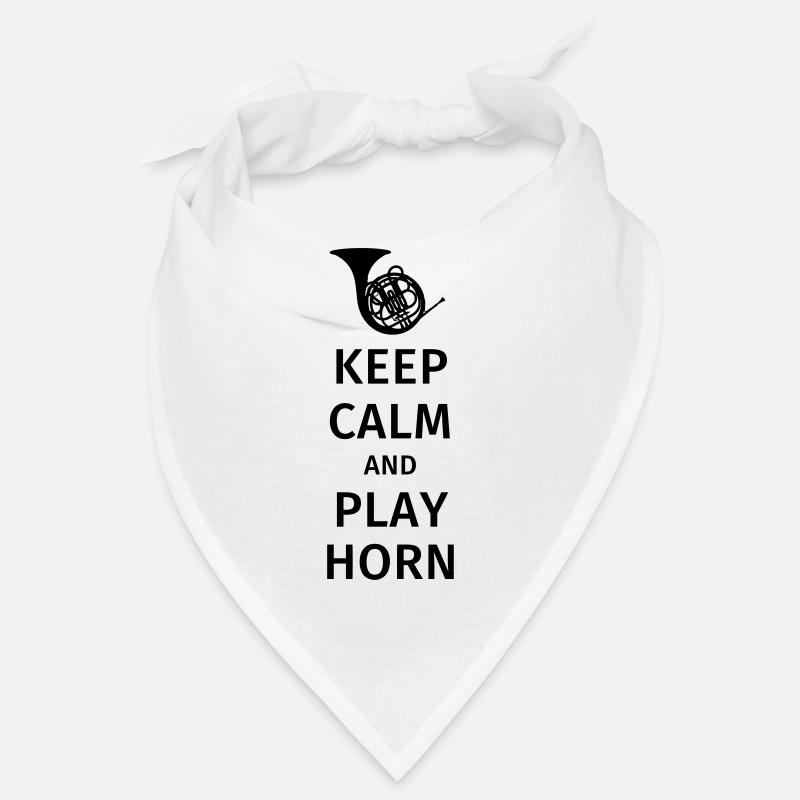 keep calm and play horn Bandana