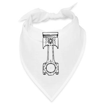 Kolben - Bandana - Weiß - Vorne