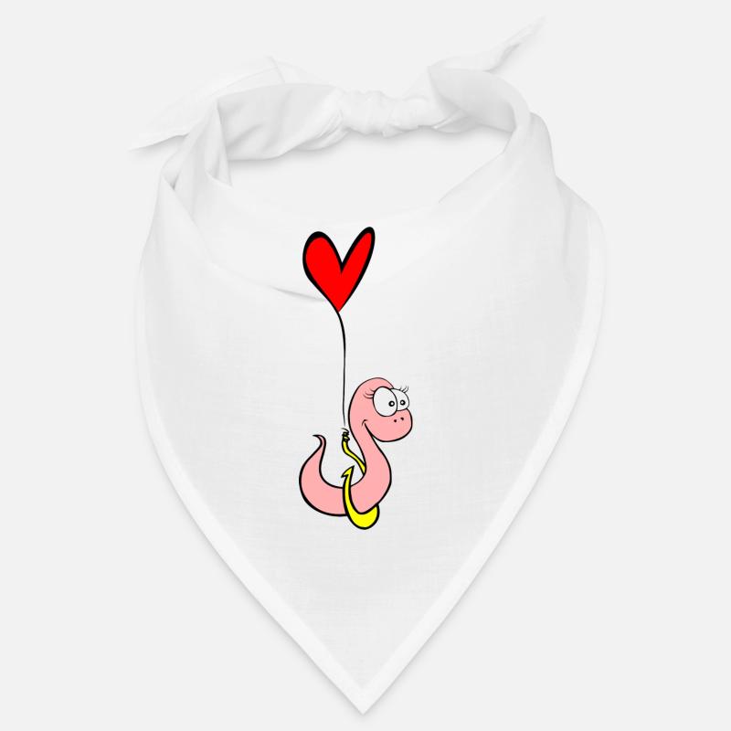 asticot amoureuse - Bandana - blanc
