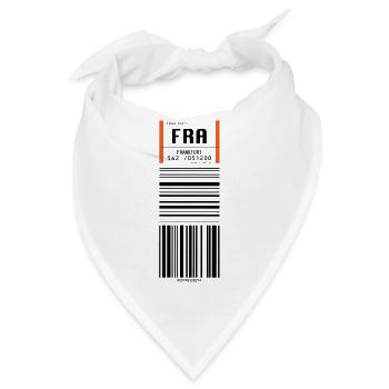 Flughafen Frankfurt FRA - Bandana - Weiß - Vorne