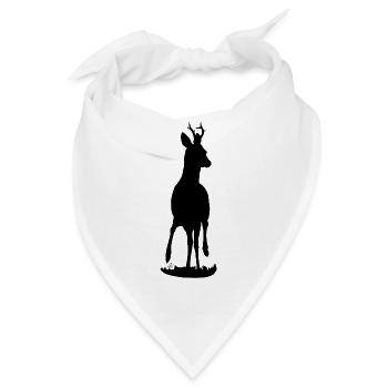 Rehbock stolz - Bandana - Weiß - Vorne