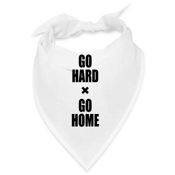 GO HARD x GO HOME - Bandana - Weiß - Vorne