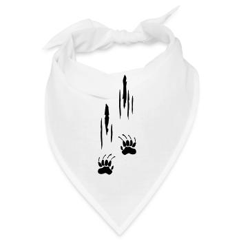 Kratzer, Krallen - Bandana - Weiß - Vorne