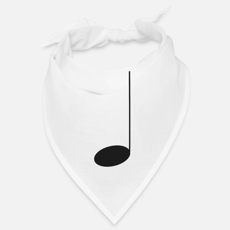 Note de musique simple / noir Bandana