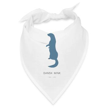 Dänischer Nerz - Bandana - Weiß - Vorne