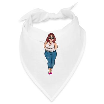 Die Kurve ist das neue Perfekt - Bandana - Weiß - Vorne