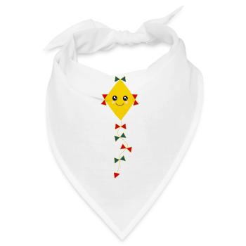 Drachen bunt Herbst - Bandana - Weiß - Vorne