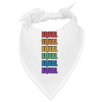 Regenbogen gleich - Bandana - Weiß - Vorne