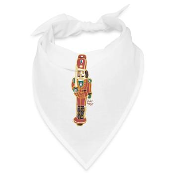 Bunter Nussknacker Deco Design - Bandana - Weiß - Vorne