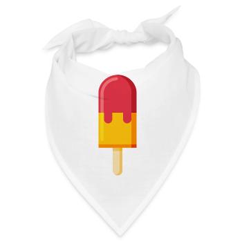 Eis am Stiel am Stiel - Bandana - Weiß - Vorne