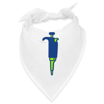 Labor Pipette Wissenschaft Icon - Bandana - Weiß - Vorne