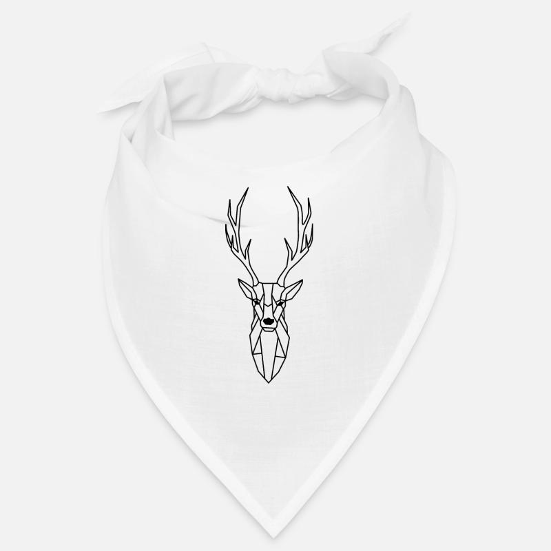 Geometric Forest Deer Bandana