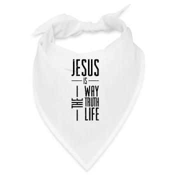 jesus weg wahrheit ewiges leben - Bandana - Weiß - Vorne