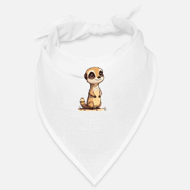 Comic Cute Kawaii Erdmännchen Bandana
